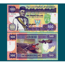 100 dollars Sarawak typ B