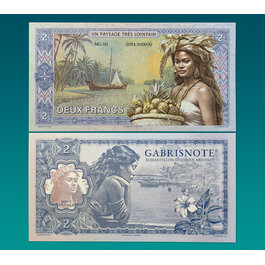 2 francs Tahiti verzia A